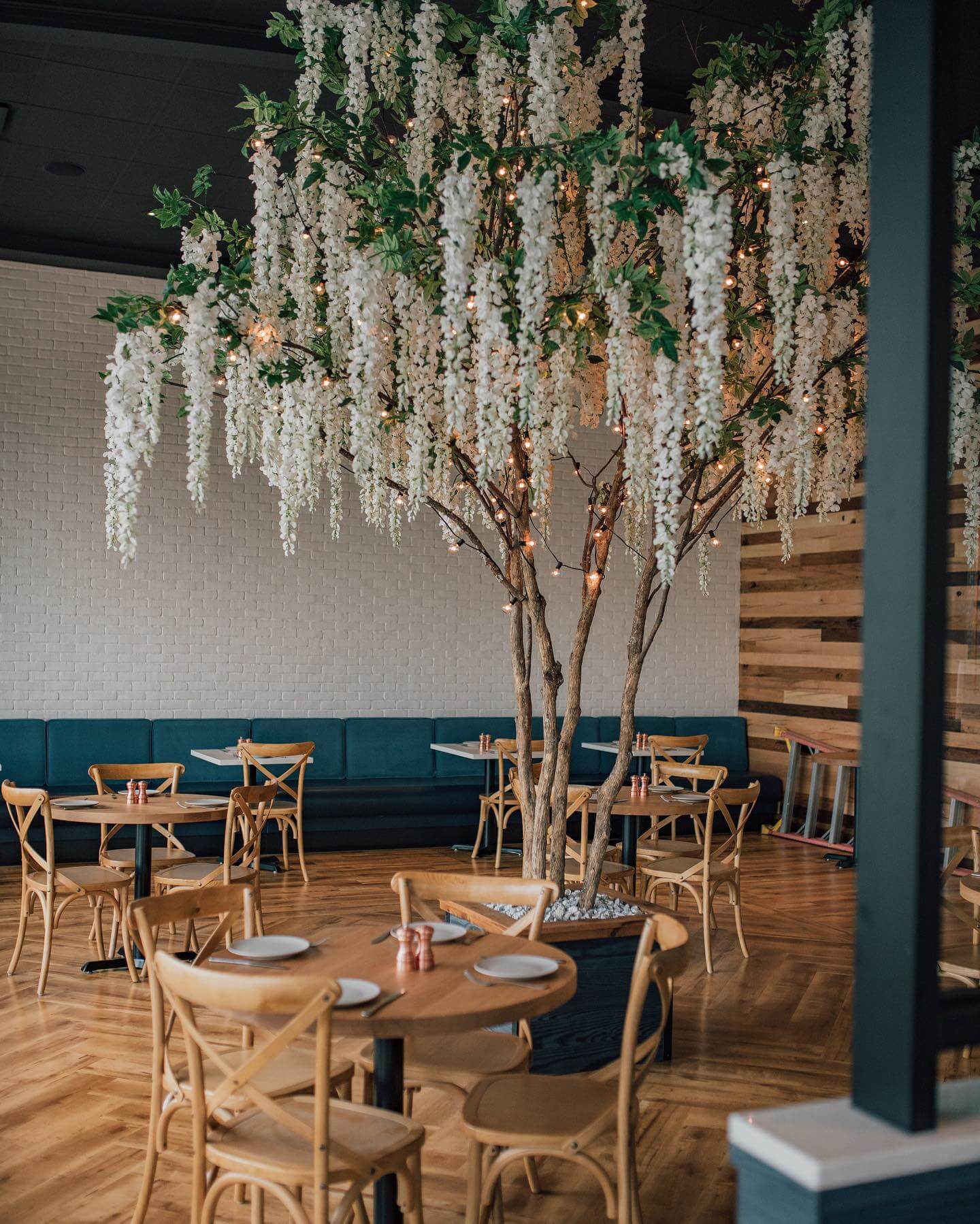 Artificial Wisteria Tree for New Jersey Restaurant
