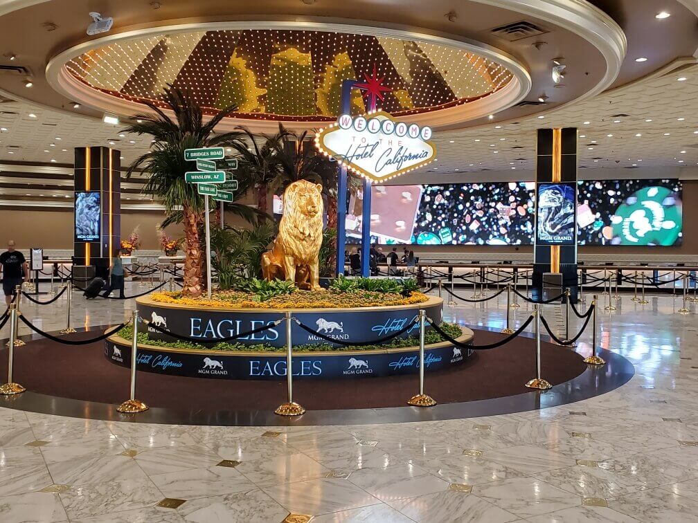 MGM Grand Las Vegas palm trees Eagles