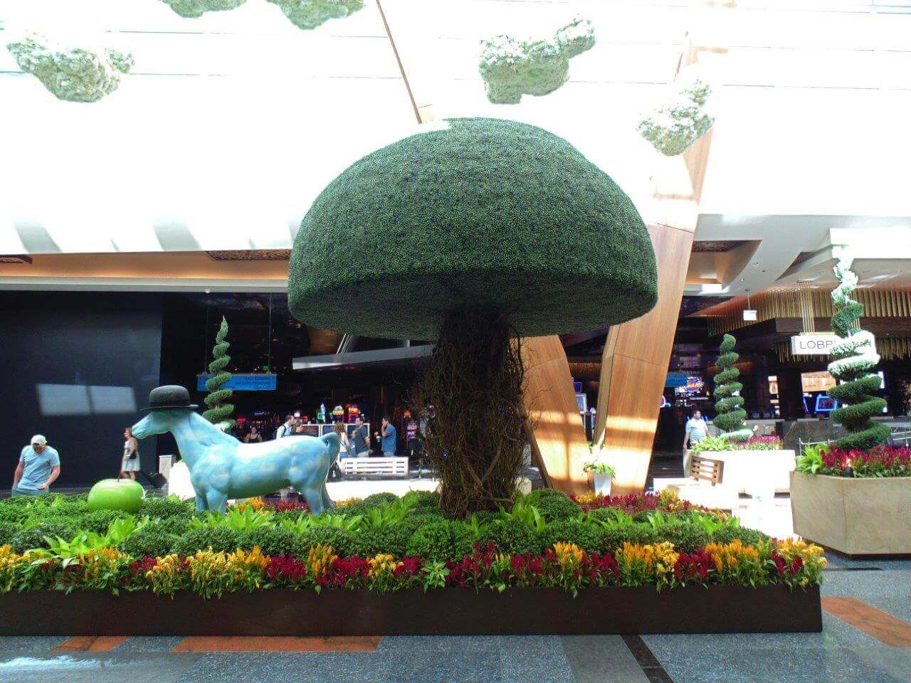 Boxwood topiary tree for aria resort & casino