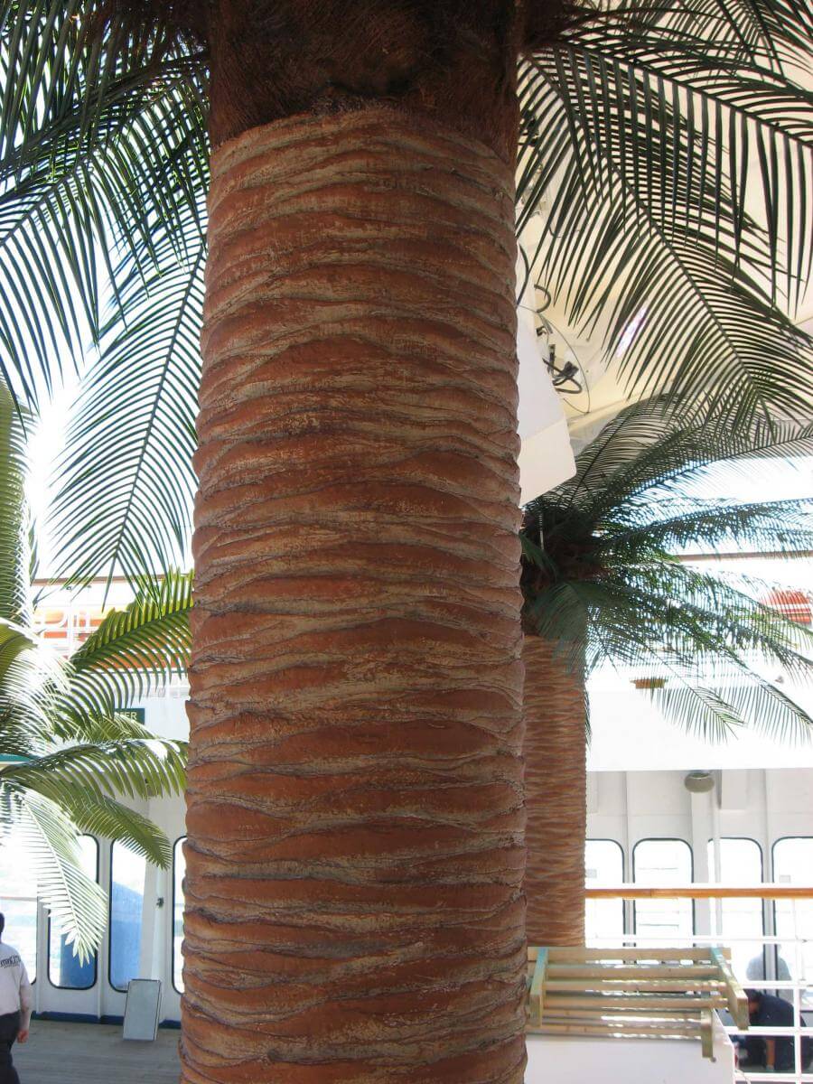 Coconut Palm Column Concealment Wrap close up showing detail