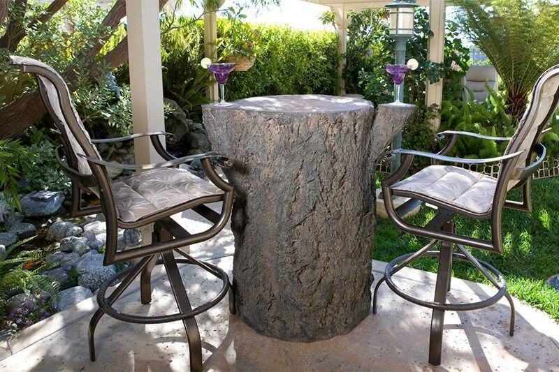 Tree Furnishings Fabricated Log Table