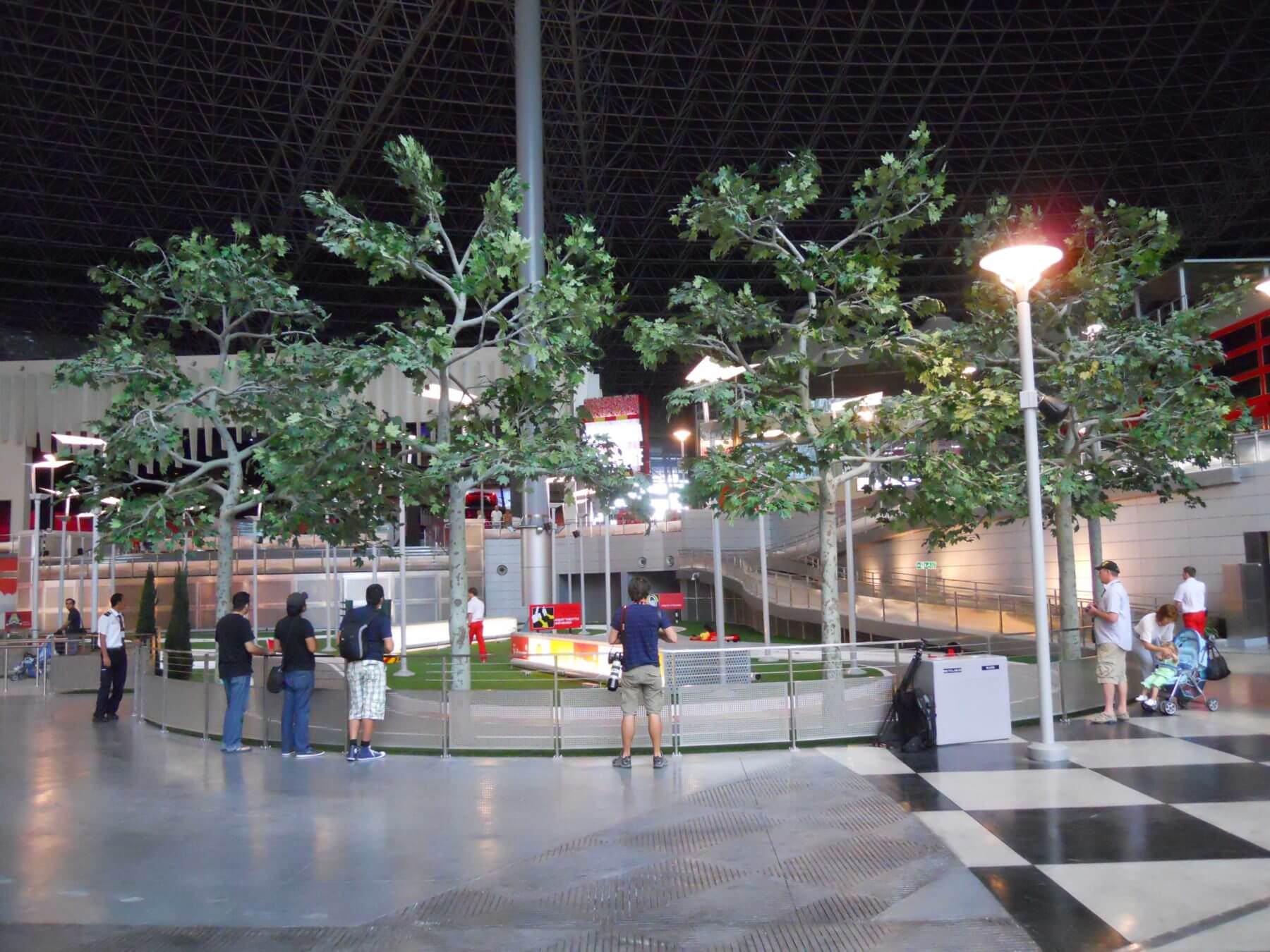 Fabricated Sugar Maple Trees at Ferrari World Theme Park