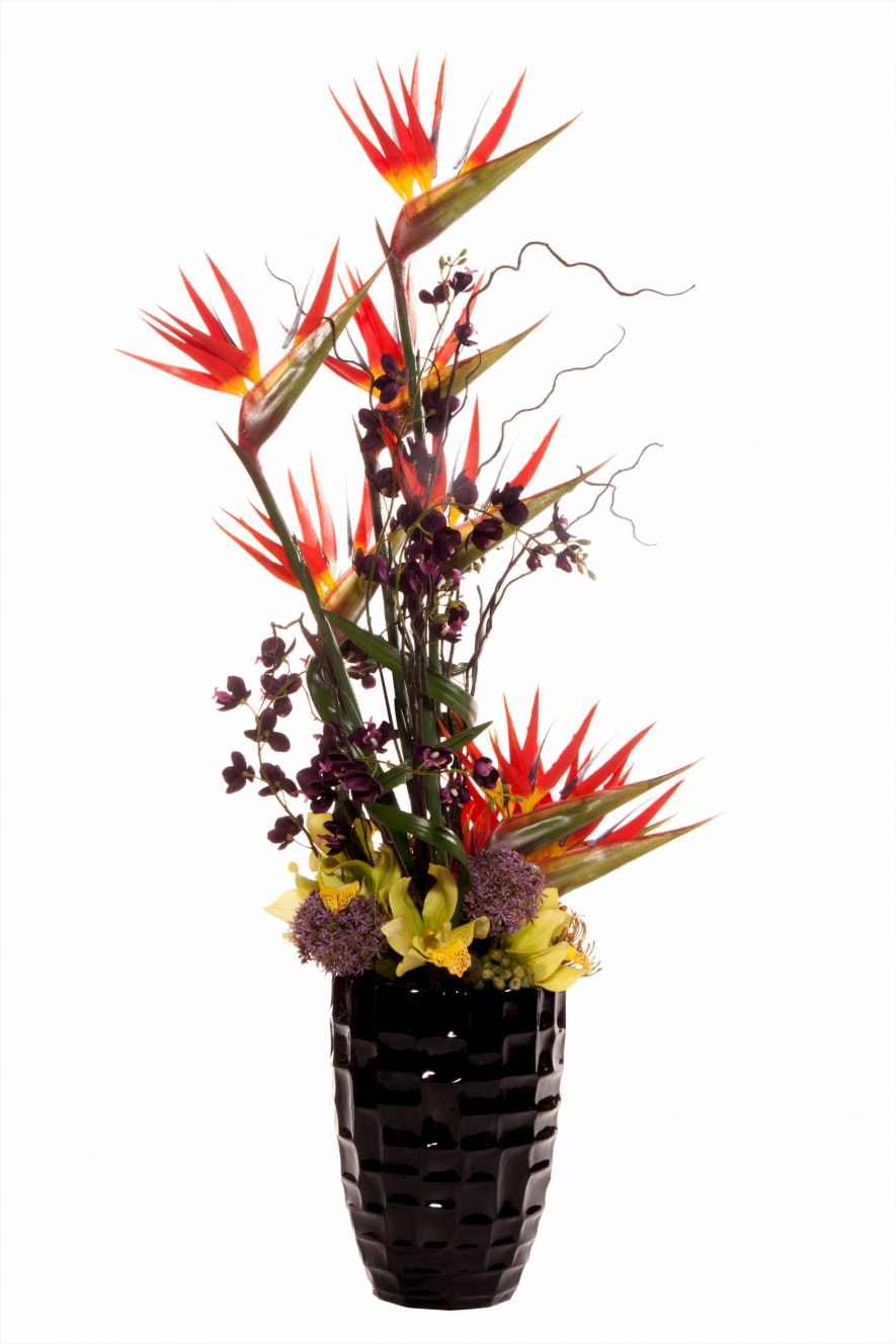 Replica bird of paradise floral arrangement scaled