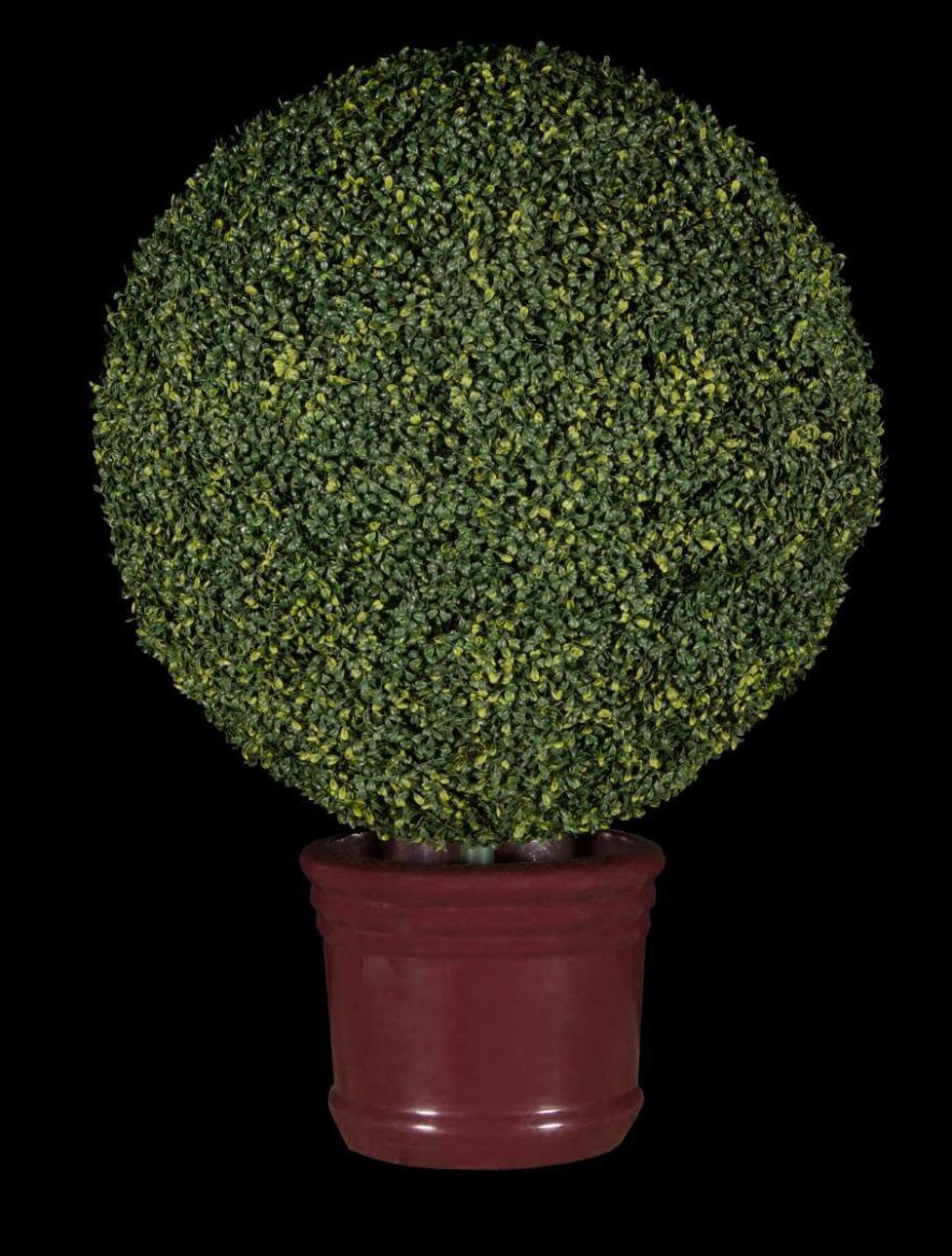 Artificial boxwood topiary