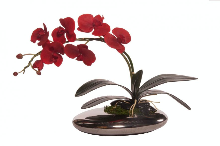 Replica floral arrangement orchid stone product