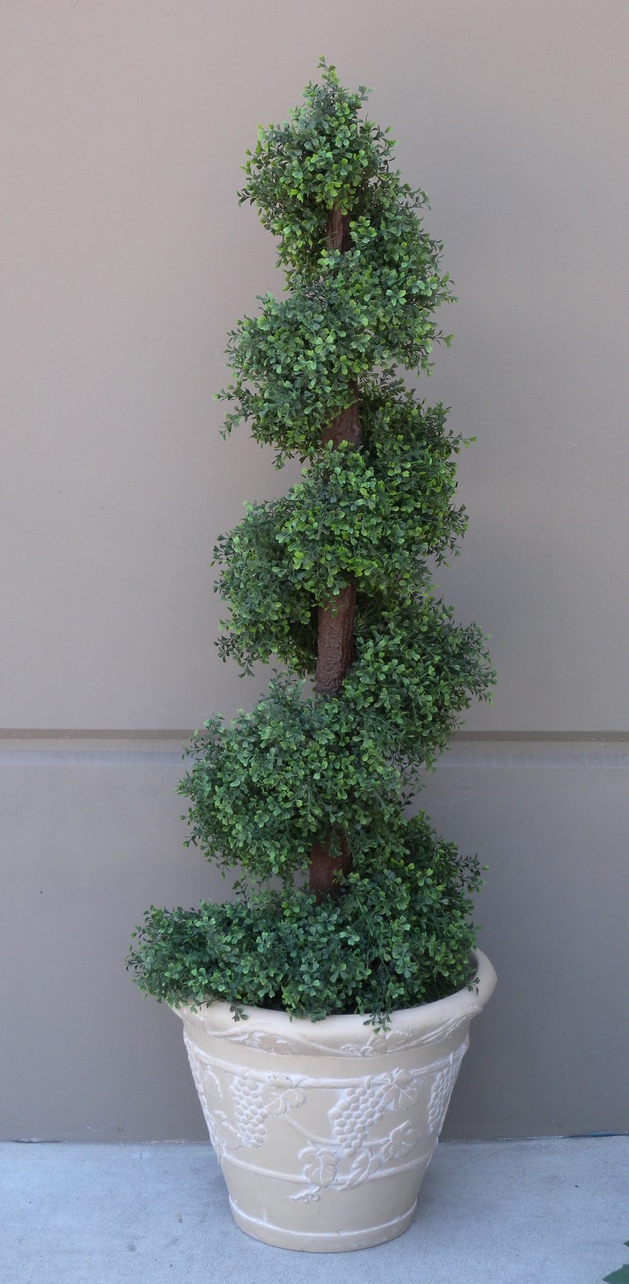 Fabricated Boxwood Spiral Topiary