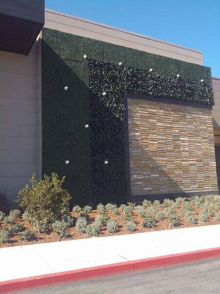Exterior green walls for Graton Resort & Casino entrance