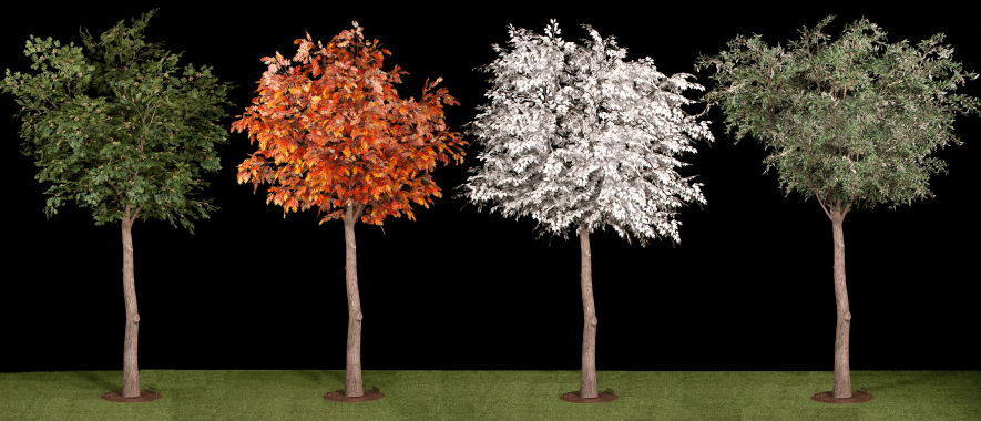 Customizable Treelusions® Trees - Fabricated Trunk & Interchangeable Foliage