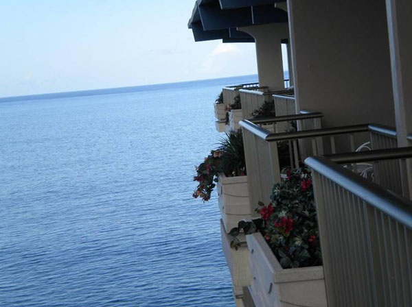 Ocean View from Hawaiian Condo Balcony
