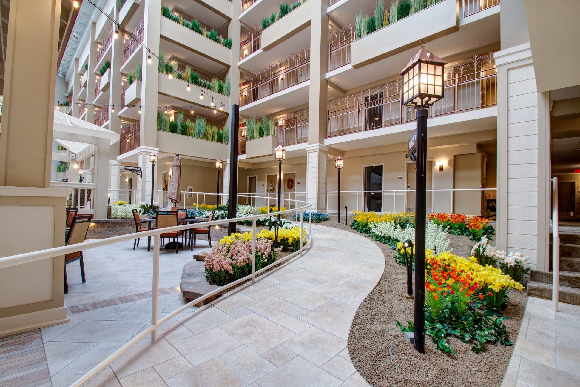 Artificial Plants and Flowers at Senior Living Community