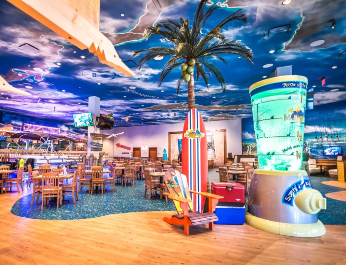 Fabricated Coconut Palm Trees at Margaritaville dining area