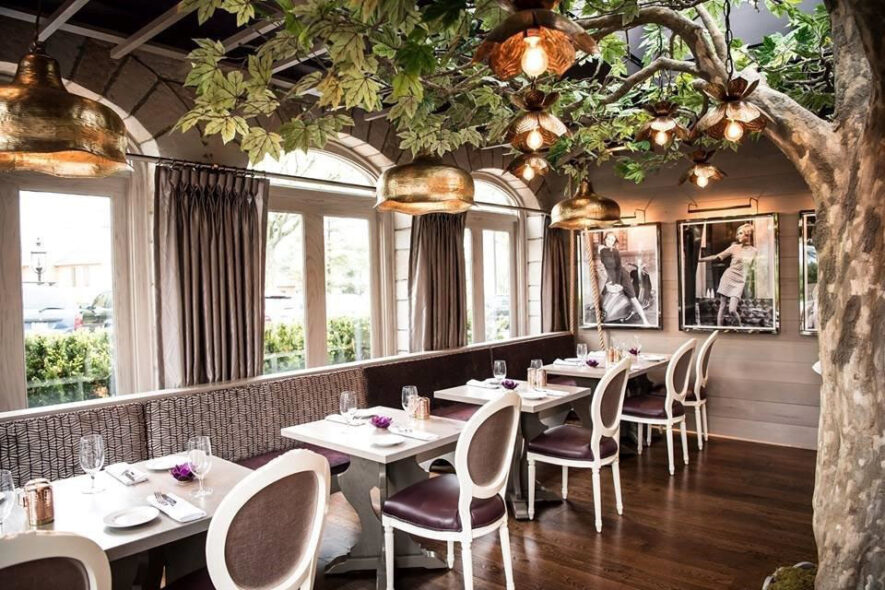 Artificial Sycamore Tree in Restaurant Events Room